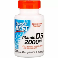 Картинка Вітамін Д3, Vitamin D3, Doctor's Best від інтернет-магазину спортивного харчування PowerWay