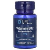 Картинка Вітамін В12 Life Extension Vitamin B12 1 мг 60 жувальних пастилок від інтернет-магазину спортивного харчування PowerWay