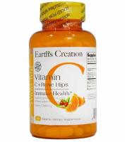 Картинка Вітамін С з шипшиною Earth's Creation Vitamin C with Rose Hips від інтернет-магазину спортивного харчування PowerWay