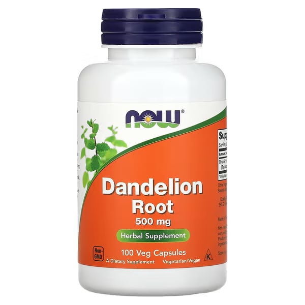 Корінь кульбаби Now Foods Dandelion Root 500 мг 100 капсул