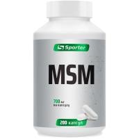 Картинка МСМ Sporter MSM 700 мг 200 капсул від інтернет-магазину спортивного харчування PowerWay