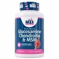 Картинка Комплекс для суглобів Haya Labs Glucosamine Chondroitin and MSM 90 таблеток від інтернет-магазину спортивного харчування PowerWay