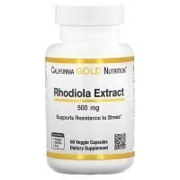Картинка Екстракт родіоли California Gold Nutrition Rhodiola Extract 500 мг від інтернет-магазину спортивного харчування PowerWay