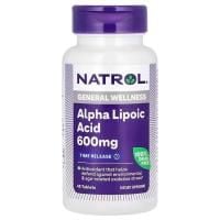 Картинка Альфа-ліпоєва кислота уповільнене вивільнення Natrol Alpha Lipoic Acid 600 мг 45 таблеток від інтернет-магазину спортивного харчування PowerWay