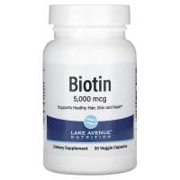 Картинка Біотин, Biotin, Lake Avenue Nutrition від інтернет-магазину спортивного харчування PowerWay