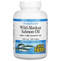 Картинка Жир дикого лосося Natural Factors Wild Alaskan Salmon Oil від інтернет-магазину спортивного харчування PowerWay