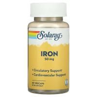 Картинка Залізо Solaray Iron 50 мг 60 капсул від інтернет-магазину спортивного харчування PowerWay