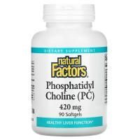Картинка Фосфатидилхолін Natural Factors Phospohotidyl Choline (PC) від інтернет-магазину спортивного харчування PowerWay
