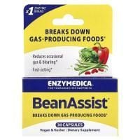 Картинка Травні ферменти Enzymedica BeanAssist 30 капсул від інтернет-магазину спортивного харчування PowerWay