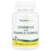 Картинка Вітаміни Д3 і К2 Nature's Plus Vitamins D3 and K2 2500 IU/120 мкг 90 таблеток від інтернет-магазину спортивного харчування PowerWay