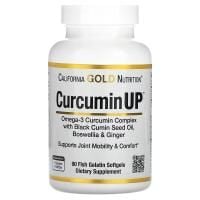 Картинка Комплекс куркуміну та омега-3 California Gold Nutrition CurcuminUP від інтернет-магазину спортивного харчування PowerWay