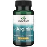 Картинка Амінокислота Л-Аргінін Swanson, L-Arginine 500 мг від інтернет-магазину спортивного харчування PowerWay