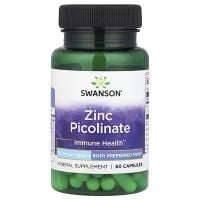 Картинка Цинк Піколінат Swanson Zinc Picolinate 22 мг 60 капсул від інтернет-магазину спортивного харчування PowerWay