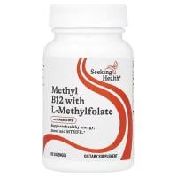 Картинка Метил В12 з метилфолатом Seeking Health Methyl B12 with L-Methylfolate 60 пастилок від інтернет-магазину спортивного харчування PowerWay