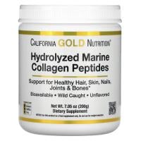 Картинка Морський колаген, гідролізовані пептиди, Hydrolyzed Marine Collagen Peptides, California Gold Nutrition від інтернет-магазину спортивного харчування PowerWay