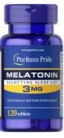 Картинка Мелатонін, Melatonin, Puritan's Pride, 3 мг від інтернет-магазину спортивного харчування PowerWay