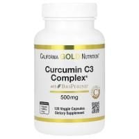 Картинка Комплекс куркуміну California Gold Nutrition Curcumin C3 Complex with BioPerine 120 капсул від інтернет-магазину спортивного харчування PowerWay