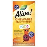 Картинка Дитячі жувальні мультивітаміни Children's Multi-Vitamin Alive! Nature's Way від інтернет-магазину спортивного харчування PowerWay