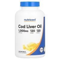 Картинка Жир печінки тріски Nutricost Cod Liver Oil 120 капсул від інтернет-магазину спортивного харчування PowerWay