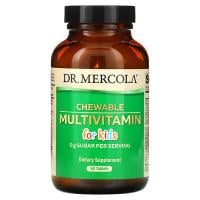 Картинка Мультивітаміни для дітей Dr. Mercola Chewable Multivitamin for Kids 60 жувальних таблеток від інтернет-магазину спортивного харчування PowerWay