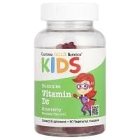 Картинка Вітамін Д3 для дітей California Gold Nutrition Kids Gummies Vitamin D3 60 желейок зі смаком полуниці від інтернет-магазину спортивного харчування PowerWay