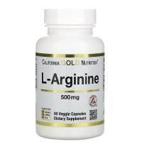 Картинка Аргінін L-Arginine California Gold Nutrition, 500 мг від інтернет-магазину спортивного харчування PowerWay
