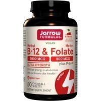 Картинка Метил В12 і Метилфолат Jarrow Formulas Methyl B-12 & Methyl Folate від інтернет-магазину спортивного харчування PowerWay