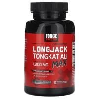 Картинка Комплекс для репродуктивного здоров'я чоловіків Force Factor Longjack Tongkat Ali Max 1200 мг 60 капсул від інтернет-магазину спортивного харчування PowerWay