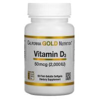 Картинка Вітамін D3, California Gold Nutrition, Vitamin D3, 2000 IU від інтернет-магазину спортивного харчування PowerWay