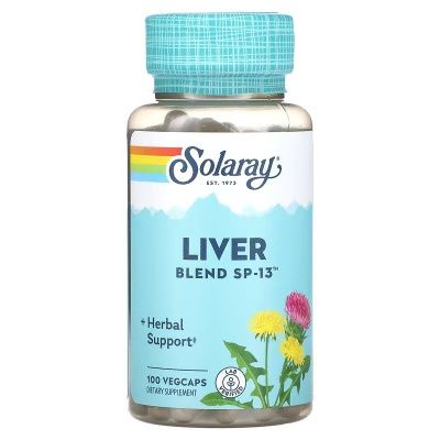 Картинка Захист печінки, Liver Blend SP-13, Solaray від інтернет-магазину спортивного харчування PowerWay