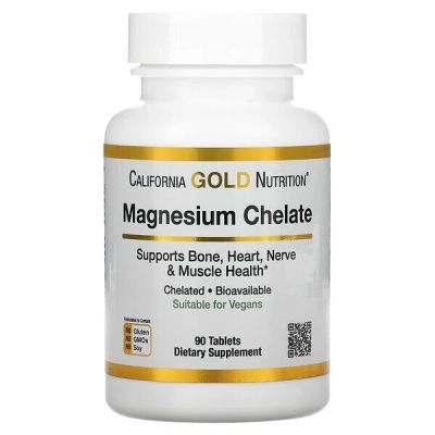 Картинка Магній хелат California Gold Nutrition Magnesium Chelate від інтернет-магазину спортивного харчування PowerWay