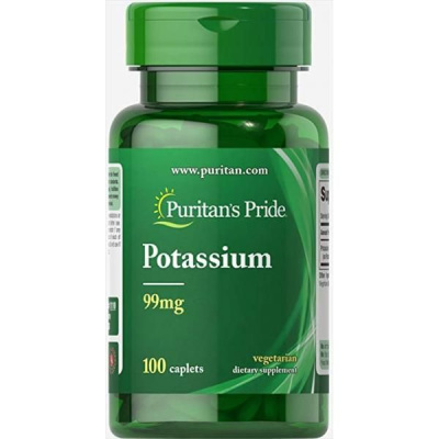 Картинка Калій Puritan's Pride Potassium 99 mg від інтернет-магазину спортивного харчування PowerWay