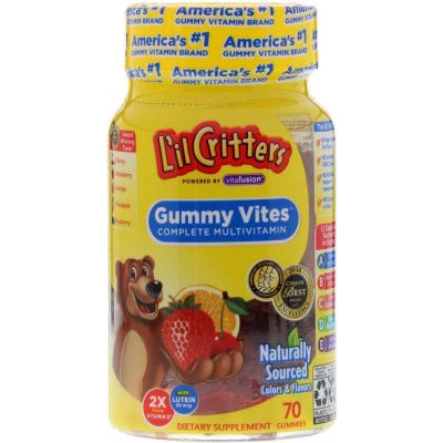 Картинка Мультивітаміни для дітей L'il Critters Gummy Vites Complete Multivitamin від інтернет-магазину спортивного харчування PowerWay