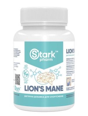 Картинка Stark Pharm Lion's Mane 500 мг 60 капсул від інтернет-магазину спортивного харчування PowerWay