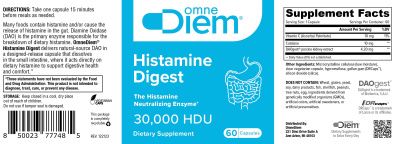 Картинка Добавка для розщеплення гістаміну Omne Diem Histamine Digest 30000 HDU 60 капсул від інтернет-магазину спортивного харчування PowerWay