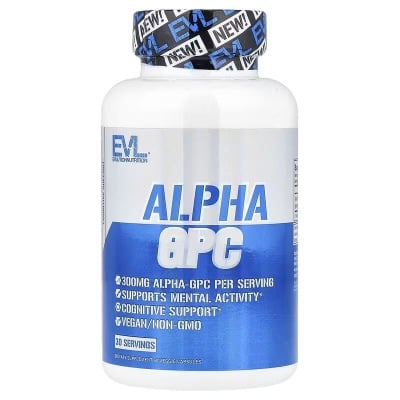 Картинка Альфа-ГФХ EVL Nutrition Alpha GPC 60 капсул від інтернет-магазину спортивного харчування PowerWay