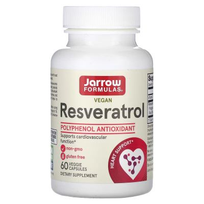 Картинка Ресвератрол Jarrow Formulas Resveratrol 60 капсул від інтернет-магазину спортивного харчування PowerWay