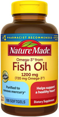 Картинка Омега-3, Nature Made Fish Oil 1200mg One Per Day (720 мг Omega-3) від інтернет-магазину спортивного харчування PowerWay