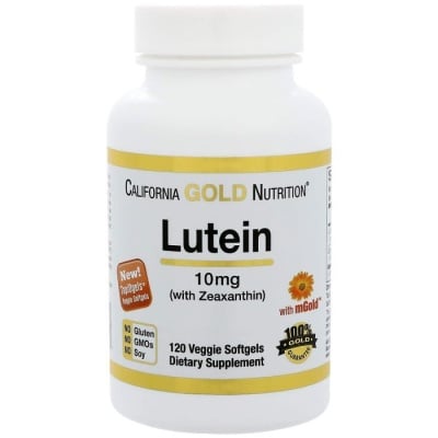 Картинка Лютеїн із зеаксантином California Gold Nutrition Lutein with Zeaxanthin від інтернет-магазину спортивного харчування PowerWay