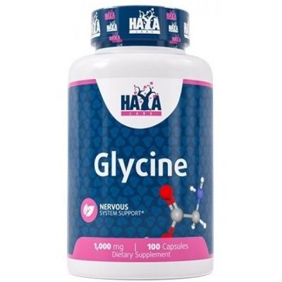 Картинка Амінокислоти Гліцин Haya Labs Glycine 1000 мг 100 капсул від інтернет-магазину спортивного харчування PowerWay