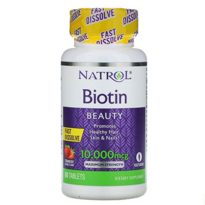Картинка Біотин, Biotin, Natrol, максимальна ефективність від інтернет-магазину спортивного харчування PowerWay