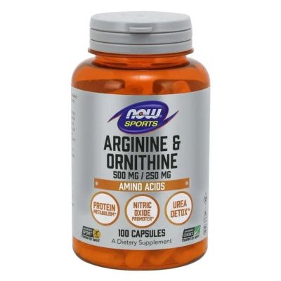 Картинка Амінокислоти Now Foods Arginine and Ornithine від інтернет-магазину спортивного харчування PowerWay