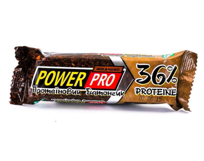 Картинка Протеїновий батончик 36% Мокачино (60 g) від інтернет-магазину спортивного харчування PowerWay