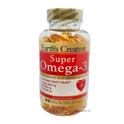 Картинка Omega-3 Earths Creation Super 1000 мг від інтернет-магазину спортивного харчування PowerWay