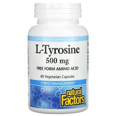 Картинка L-Тирозин, L-Tyrosine, Natural Factors від інтернет-магазину спортивного харчування PowerWay