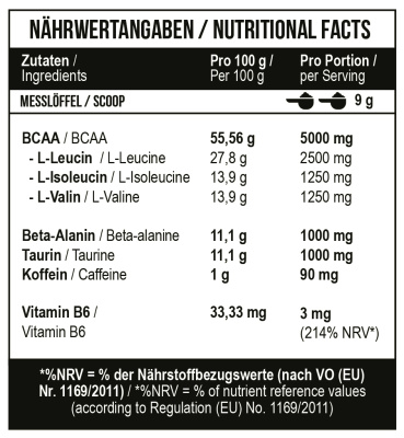 Картинка Амінокислоти MST Nutrition BCAA Energy від інтернет-магазину спортивного харчування PowerWay