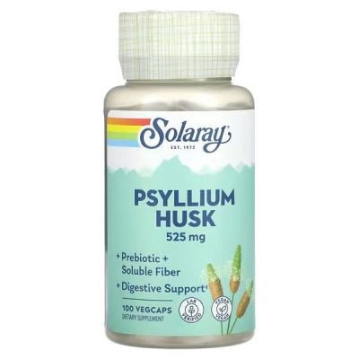 Картинка Псиліум Solaray Psyllium Husk 525 мг 100 капсул від інтернет-магазину спортивного харчування PowerWay