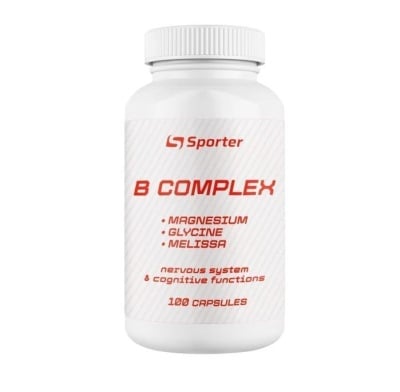 Картинка Комплекс групи В з магнієм, гліцином та екстрактом меліси Sporter B Complex від інтернет-магазину спортивного харчування PowerWay