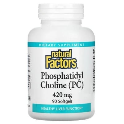 Картинка Фосфатидилхолін Natural Factors Phospohotidyl Choline (PC) від інтернет-магазину спортивного харчування PowerWay