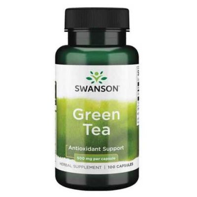 Картинка Екстракт зеленого чаю Swanson Green Tea 500 мг від інтернет-магазину спортивного харчування PowerWay